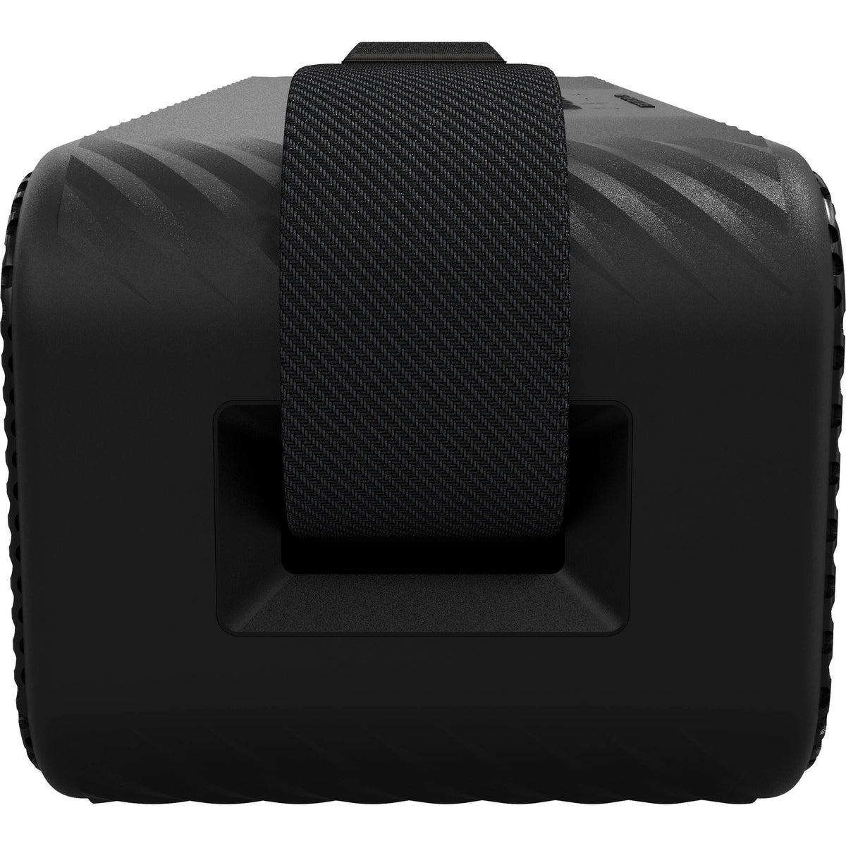 Klipsch Detroit portable speakers in sleek design showcasing the front grille and control buttons.