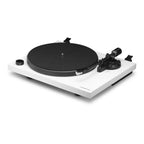 Cambridge Audio Spira belt-drive turntable in White with the dust cover removed