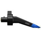 Ortofon Concorde Music Blue turntable cartridge with blue body and stylus, designed for high-quality vinyl playback.